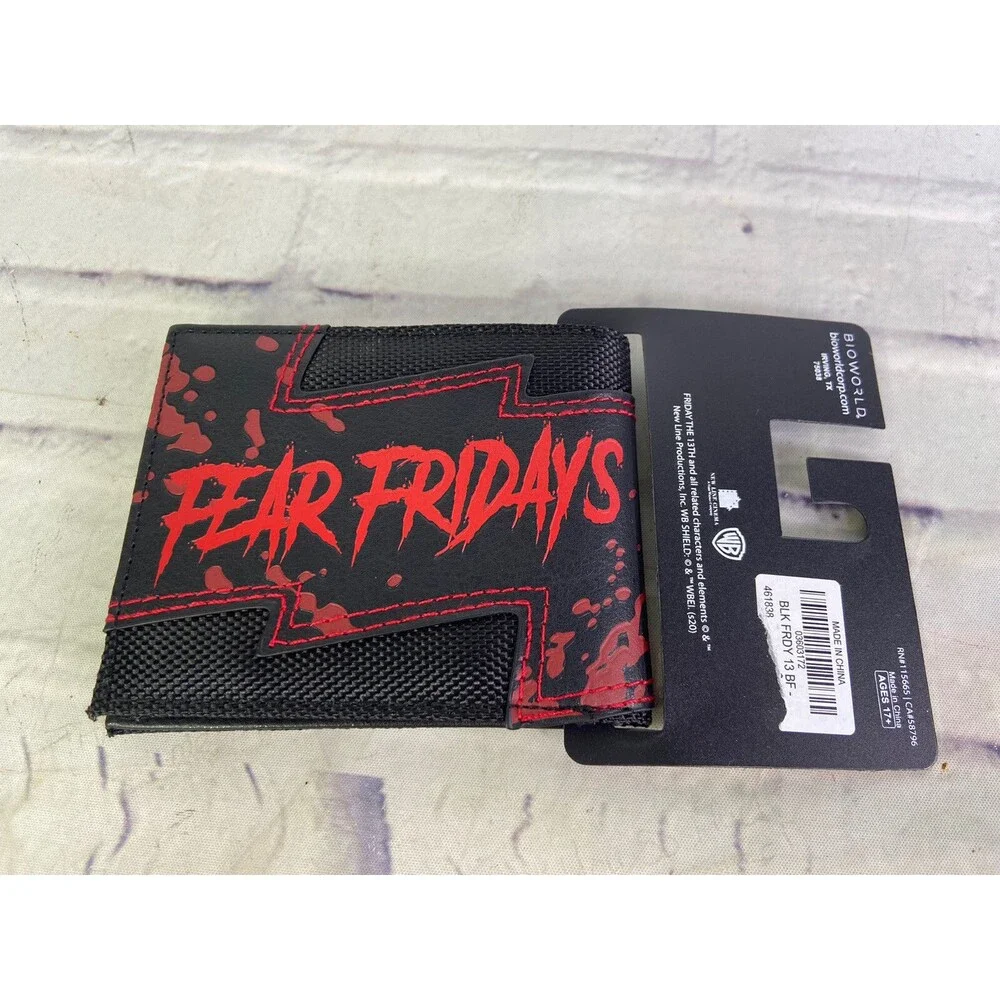 Friday The 13th Jason Voorhees Fear Fridays Horror Bi-Fold Wallet NEW